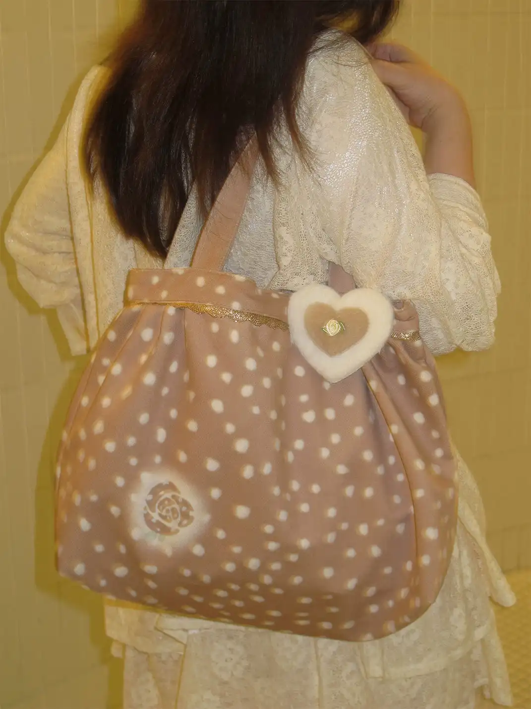 CRS | Deer Pattern Rose Large Capacity Handheld Bag