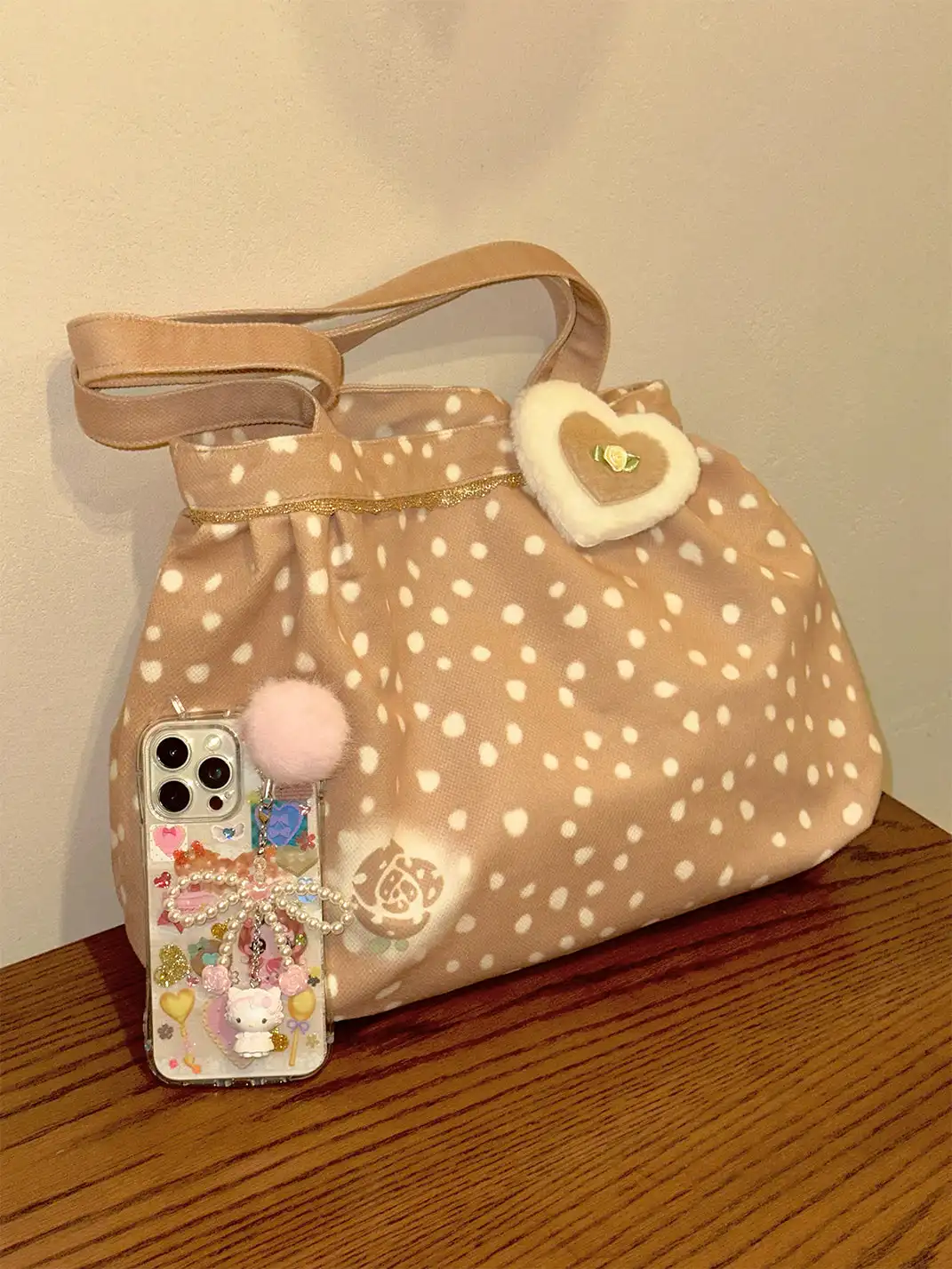 CRS | Deer Pattern Rose Large Capacity Handheld Bag