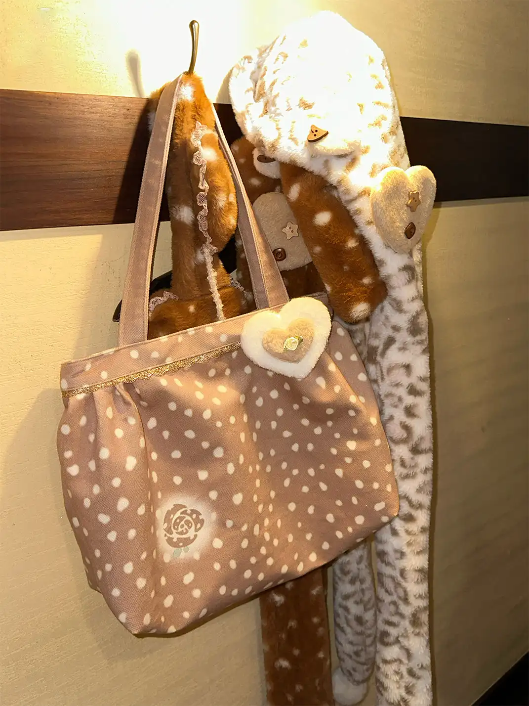 CRS | Deer Pattern Rose Large Capacity Handheld Bag
