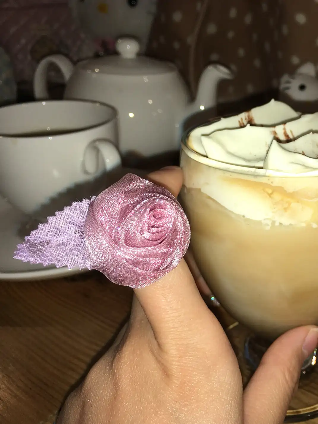 CRS | Glitter Yarn Lace Rose Ring