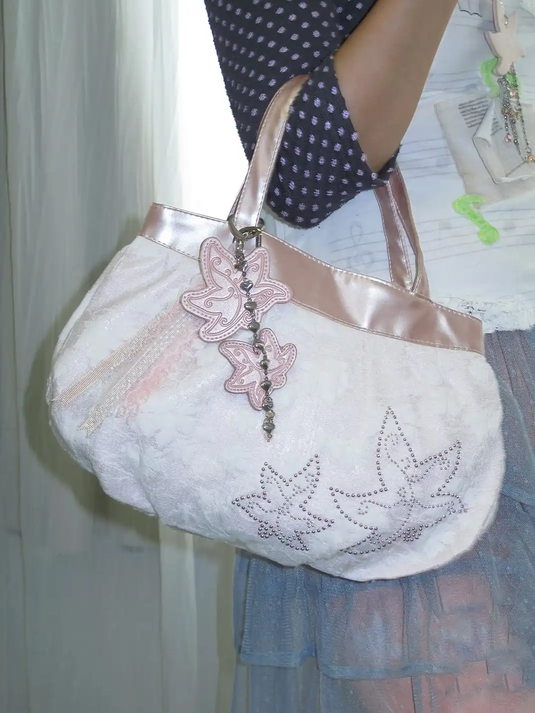 CRS | Maple Leaf Leather Lace Charm Pendant