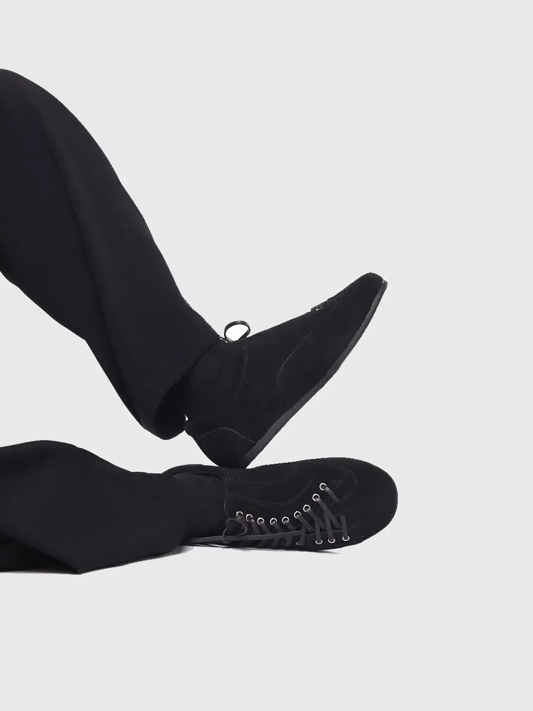 SHENLV | Suede Multi-lace Flat Casual Shoes