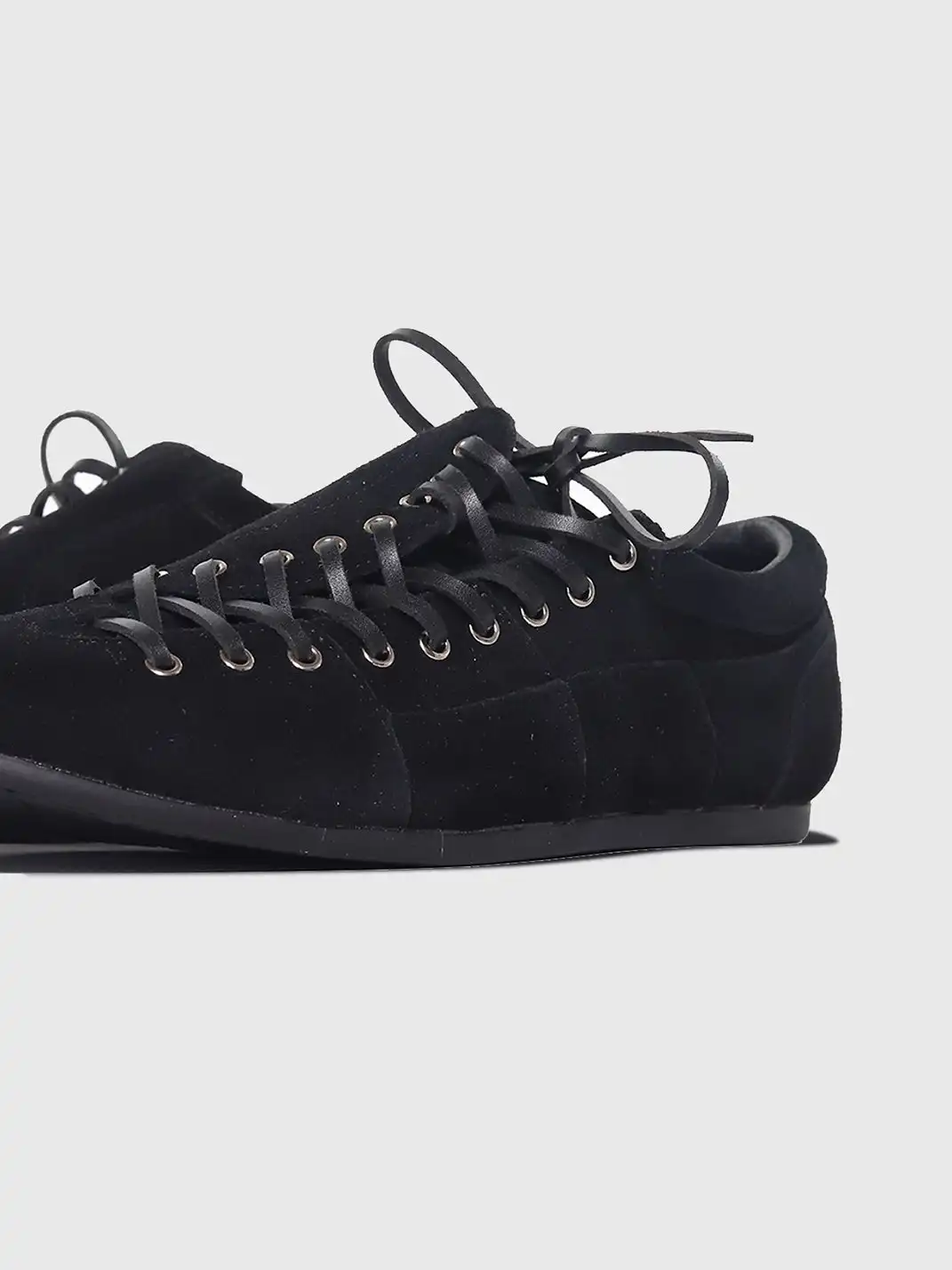 SHENLV | Suede Multi-lace Flat Casual Shoes