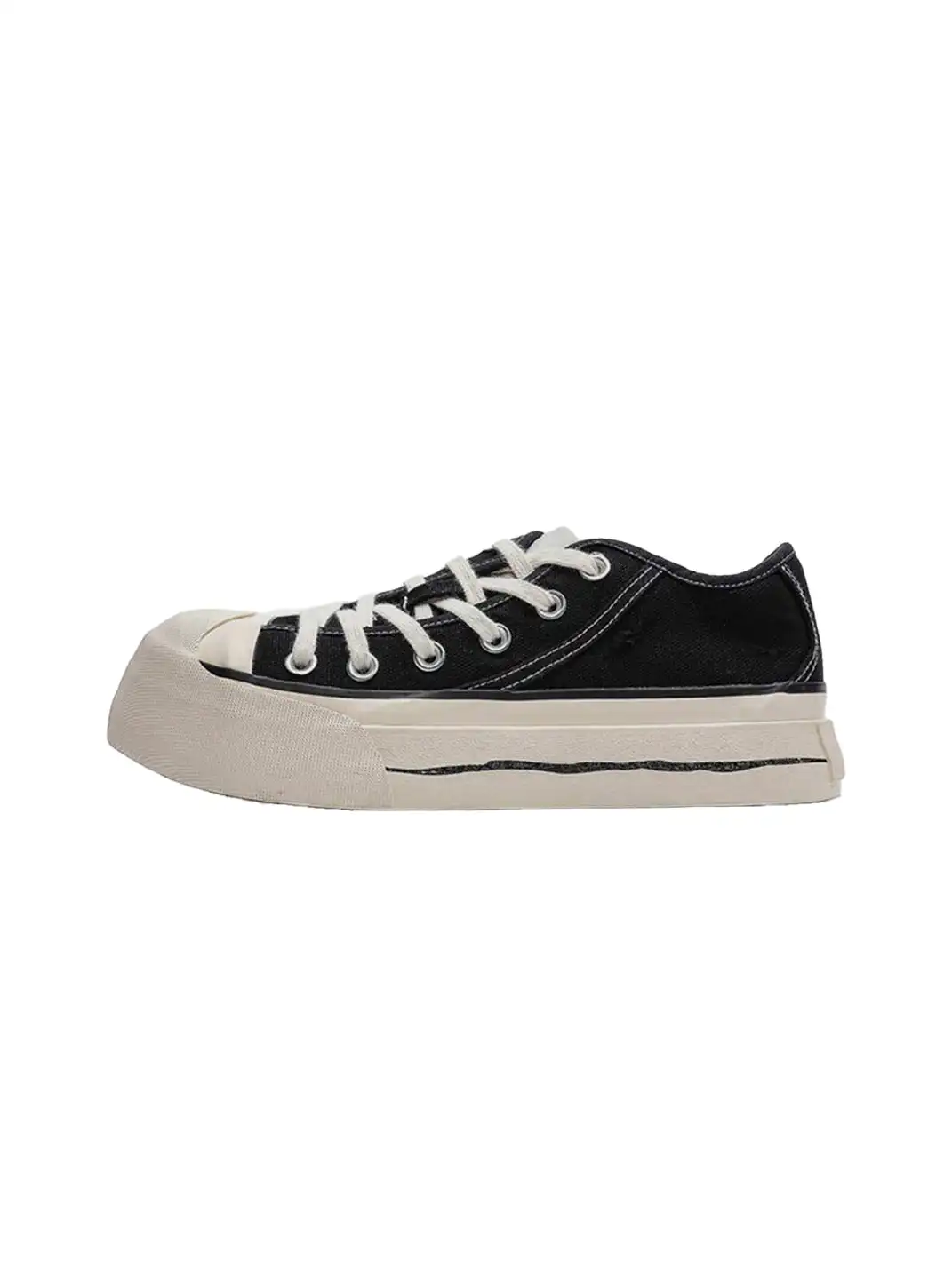 FxwzLee | Asymmetrical Upper Canvas Shoes