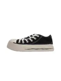 FxwzLee | Asymmetrical Upper Canvas Shoes