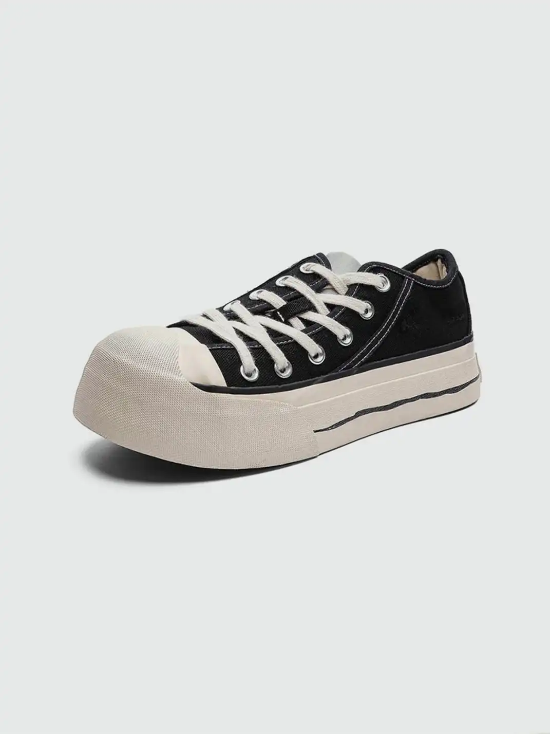 FxwzLee | Asymmetrical Upper Canvas Shoes