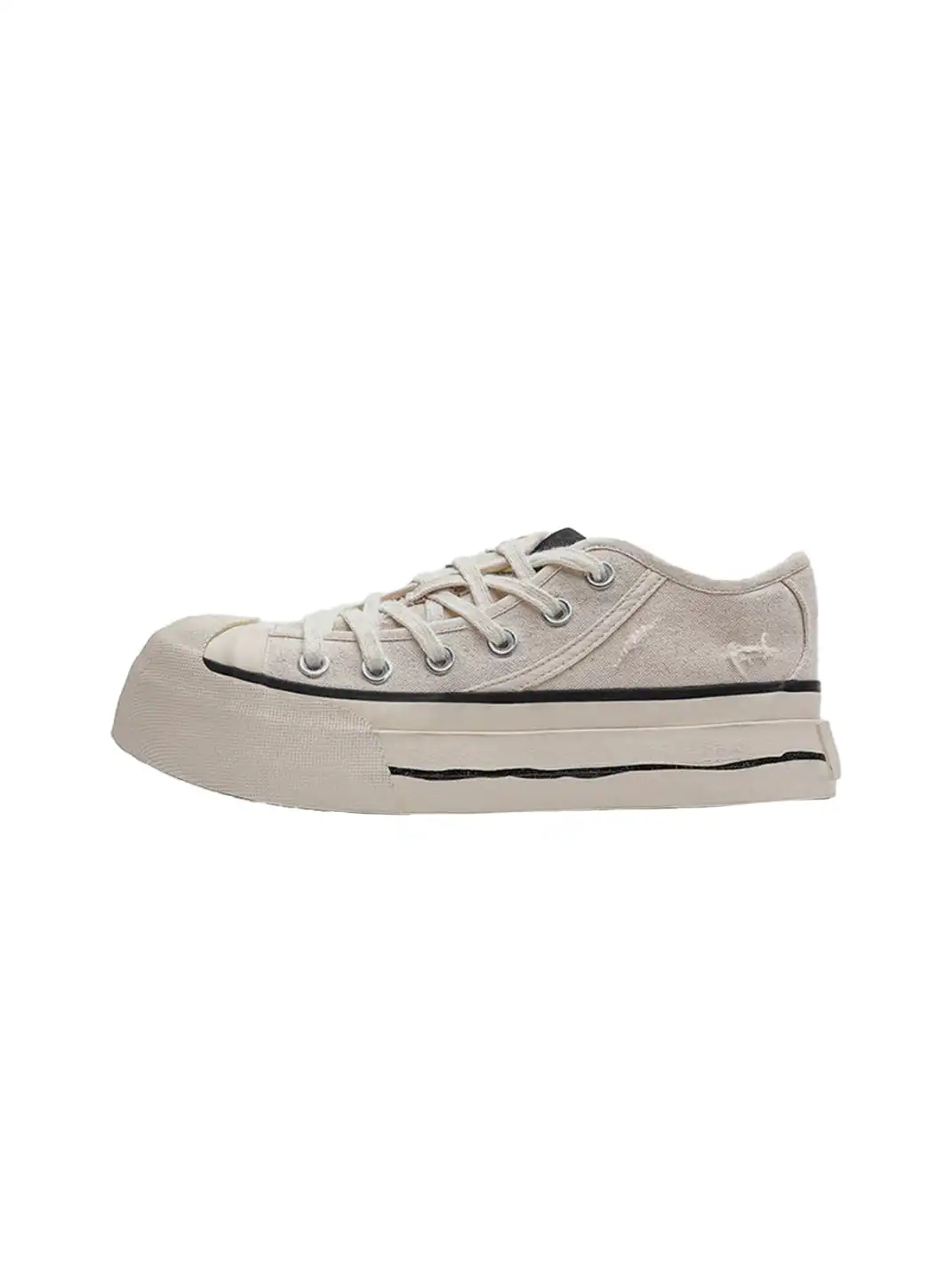 FxwzLee | Asymmetrical Upper Canvas Shoes