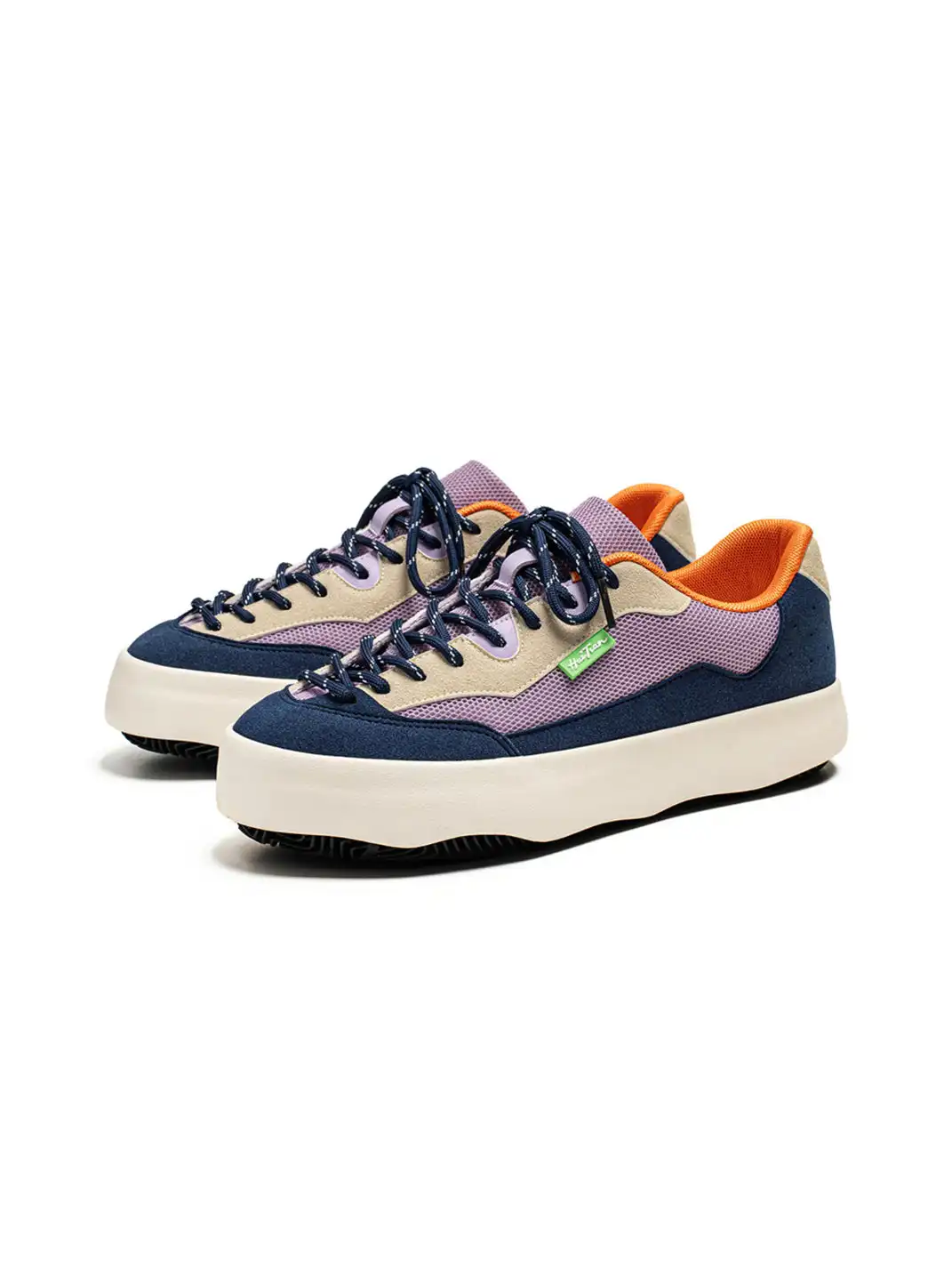 FxwzLee | Morandi Color Block Bread Board Shoes