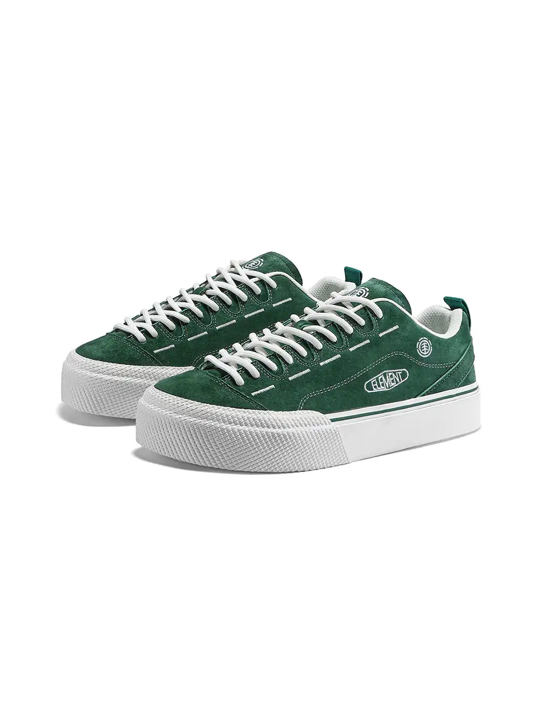ELEMENT | Green Suede Skate Sneakers