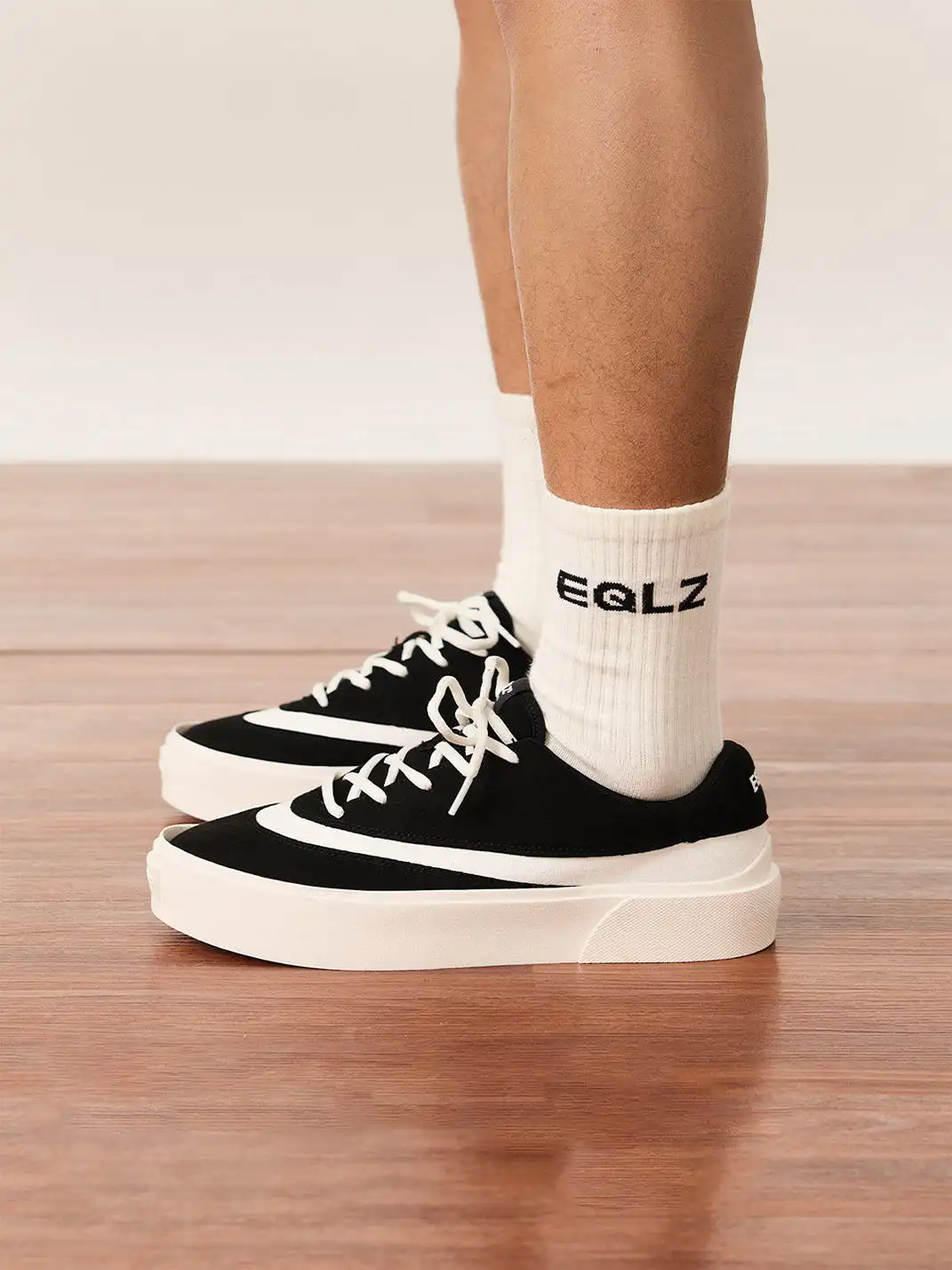 EQLZ | Platform Suede Color Block Casual Sneakers