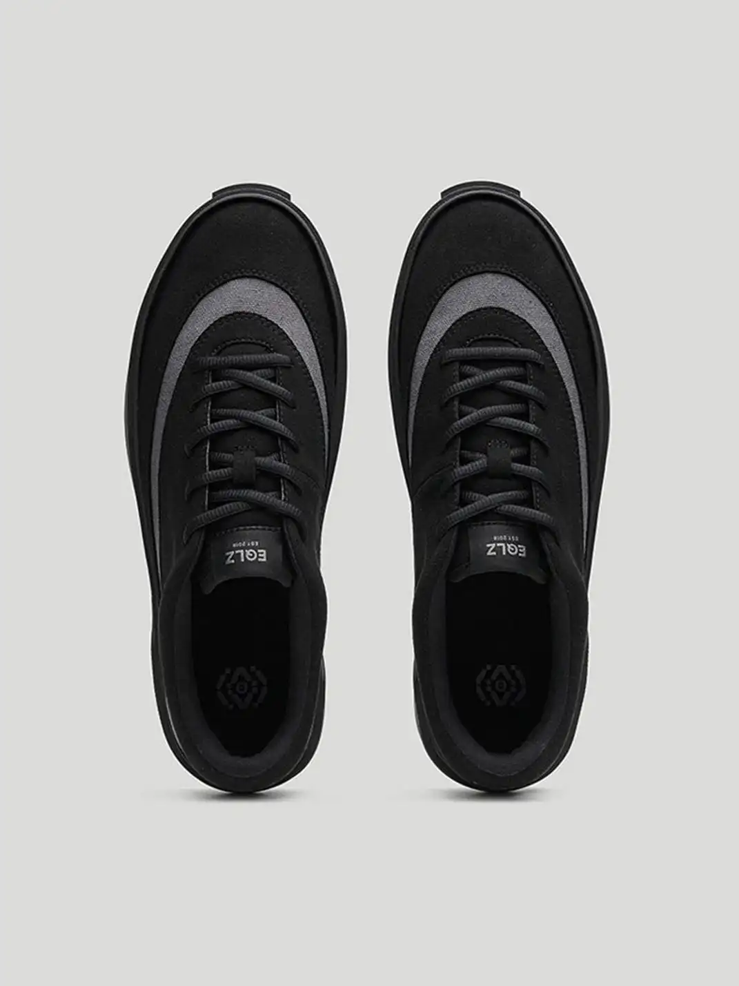 EQLZ | Platform Suede Color Block Casual Sneakers