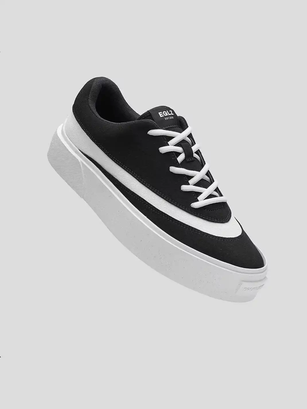 EQLZ | Platform Suede Color Block Casual Sneakers