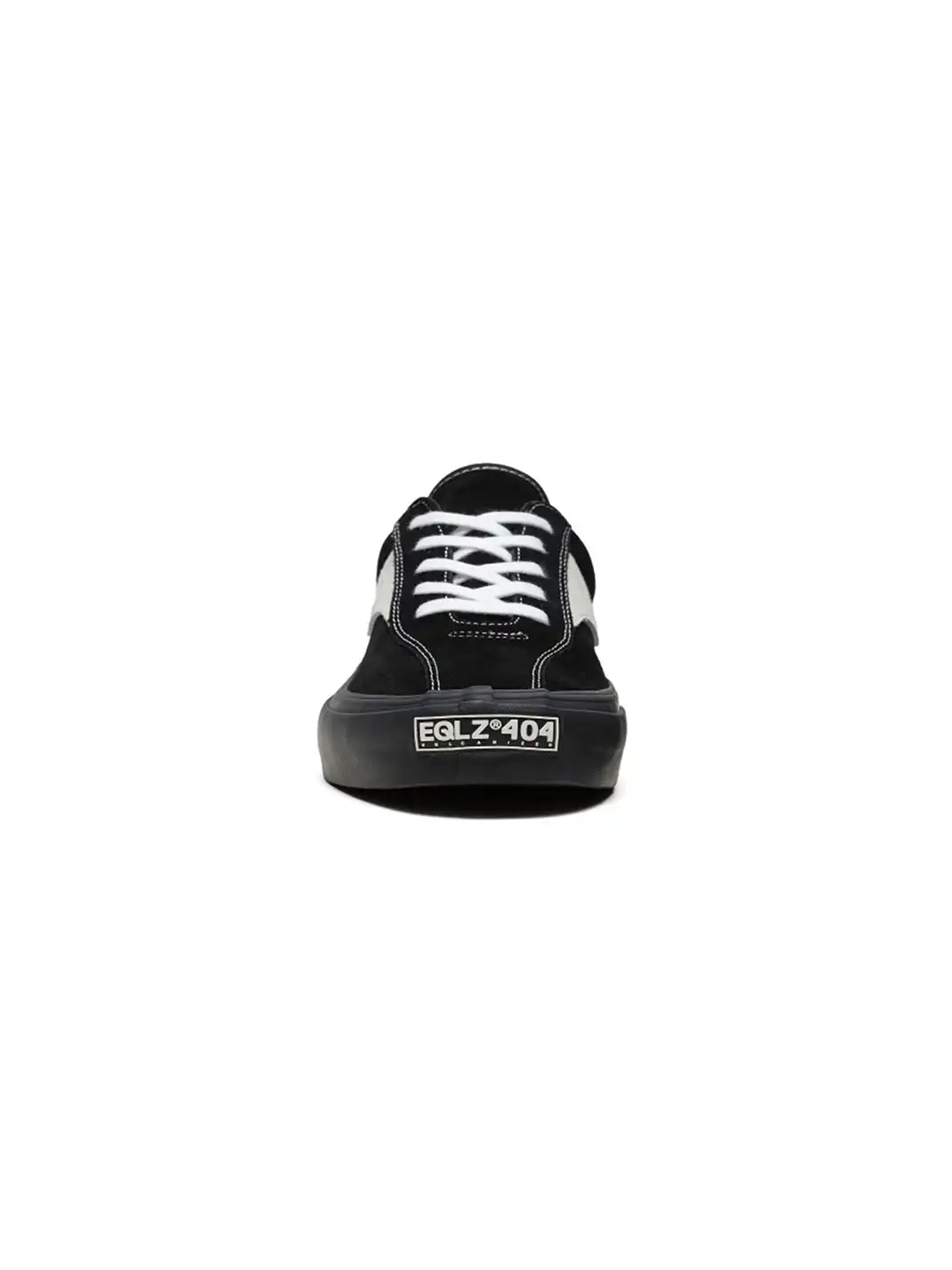 EQLZ | Black and White Color Block Suede Skate Shoes