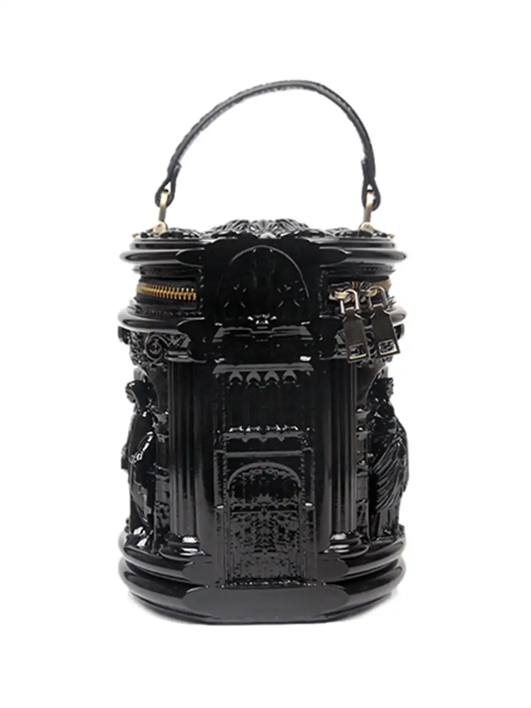 JARNO | Baroque Style Cylinder Crossbody Bag