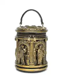 JARNO | Baroque Style Cylinder Crossbody Bag