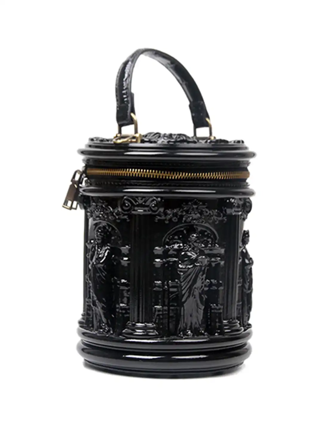 JARNO | Baroque Style Cylinder Crossbody Bag