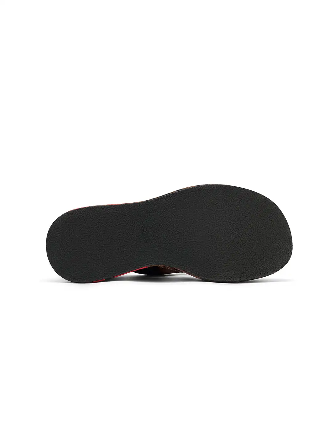 SMILEY | Suede Letter Print Platform Flip-flops-Brown