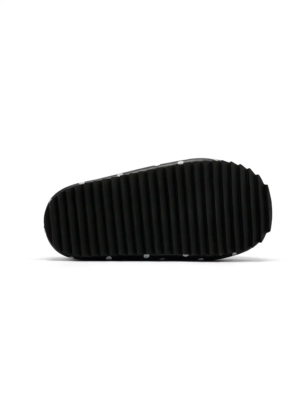 SMILEY | Black Polka Dot Slip-on Platform Clogs