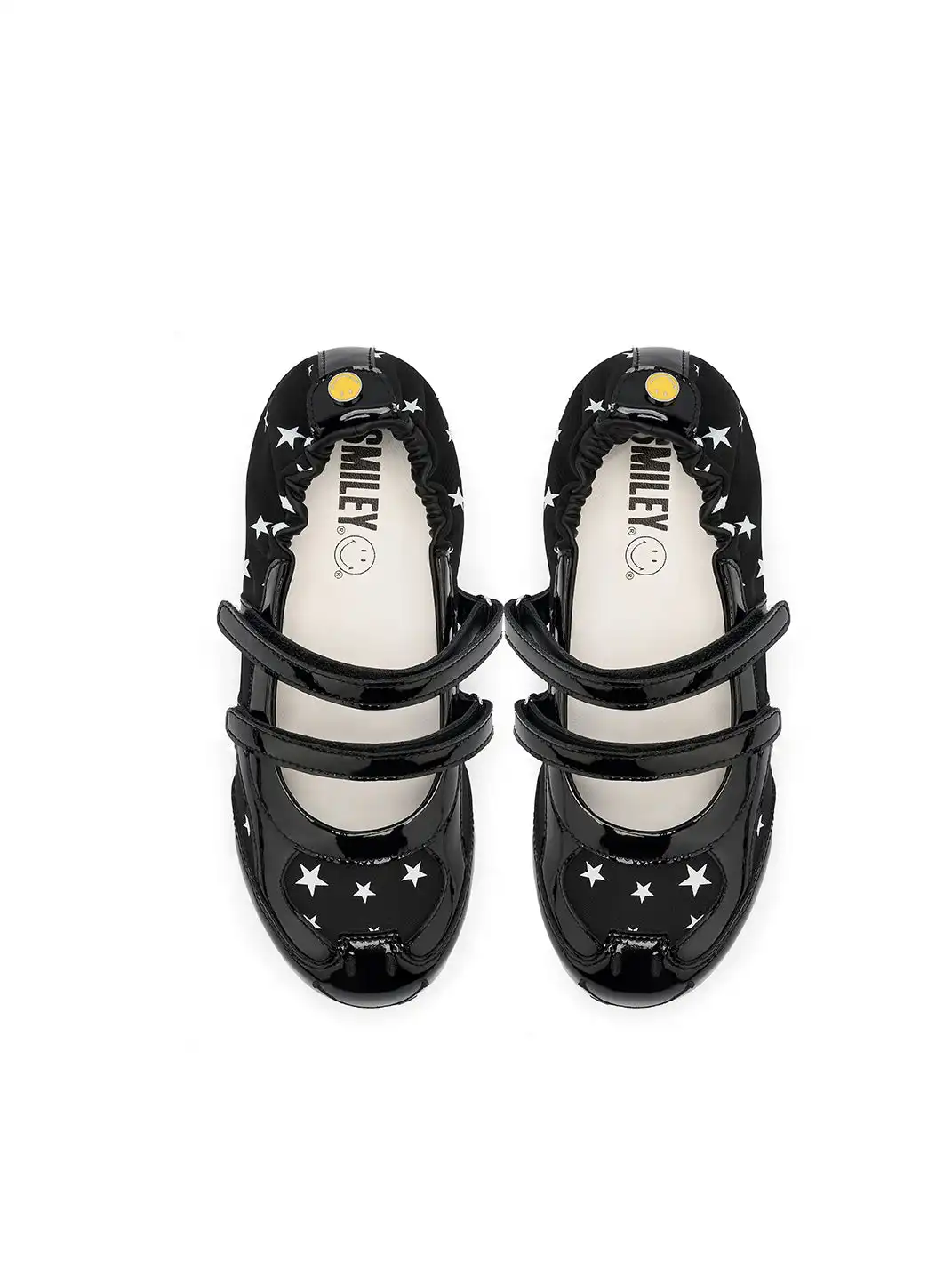 SMILEY | Polka Dot Two-Strap Platform Mary Jane Sneakers