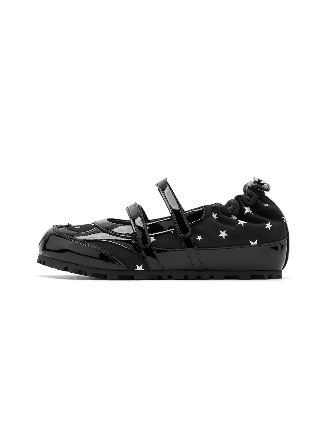 SMILEY | Polka Dot Two-Strap Platform Mary Jane Sneakers