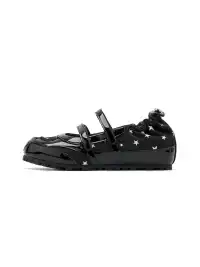 SMILEY | Polka Dot Two-Strap Platform Mary Jane Sneakers