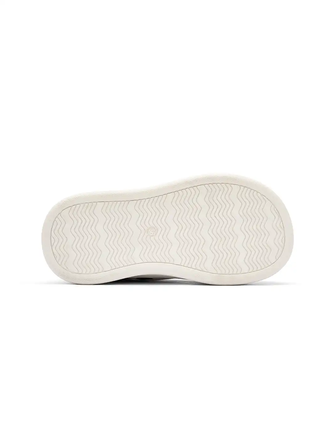 SMILEY | Cow Print White Platform Sneakers