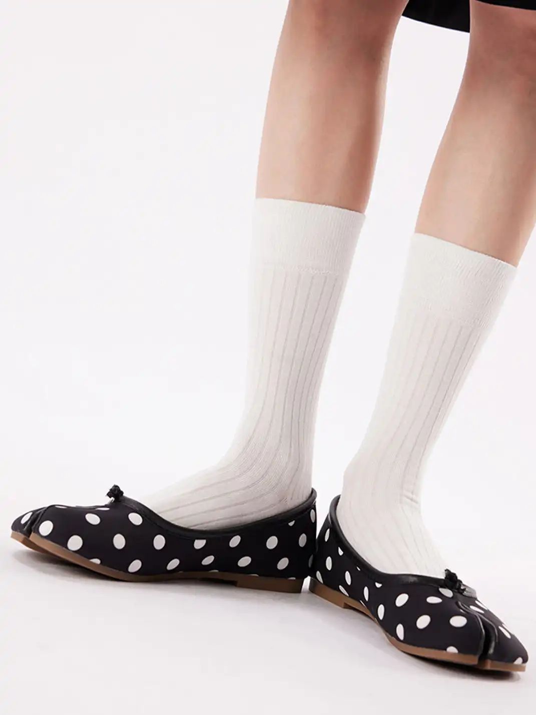 YANG MA | Slim-fit Two-toe Cotton Mid-calf Socks