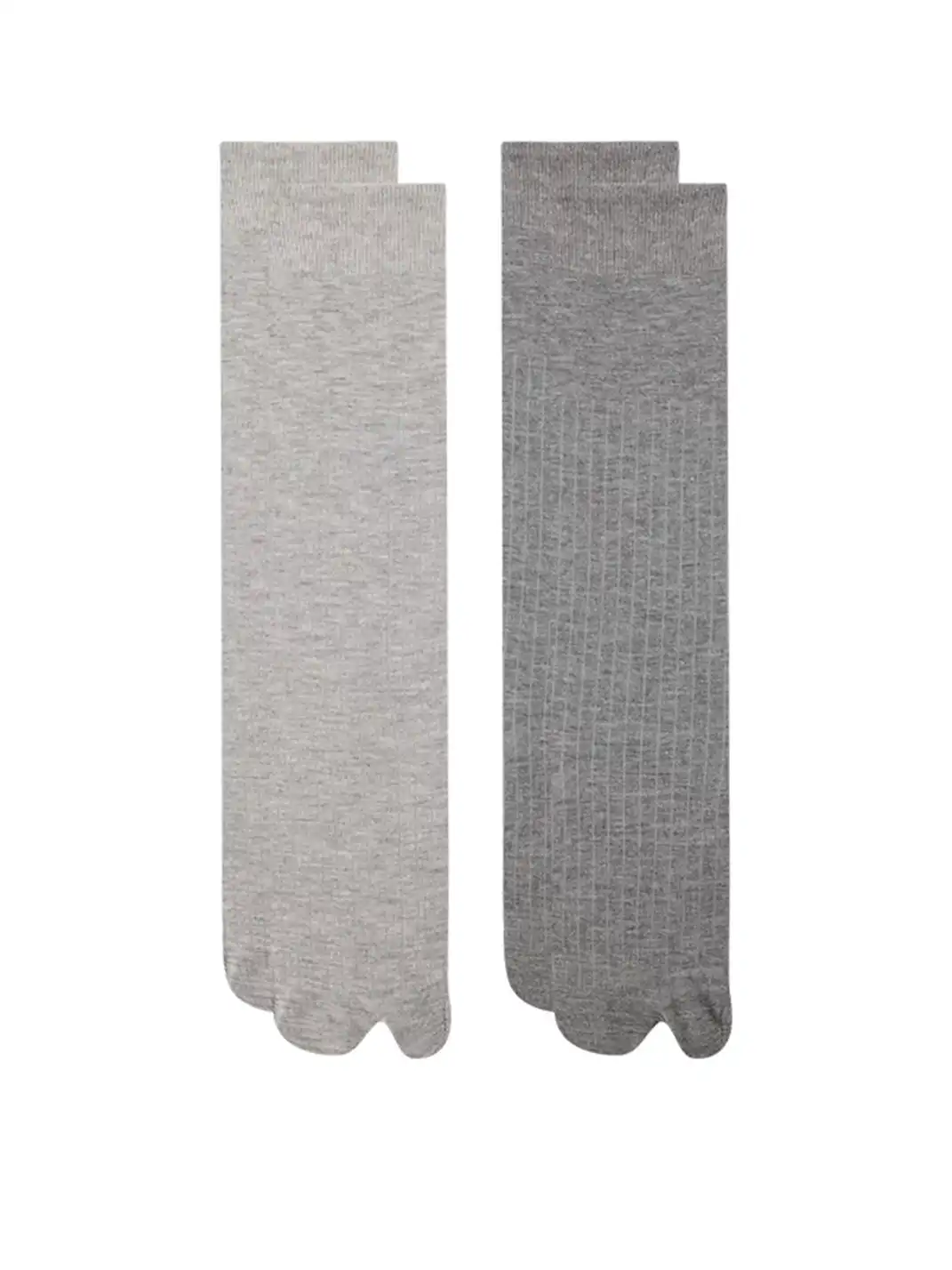 YANG MA | Solid Color Split-toe Calf Socks