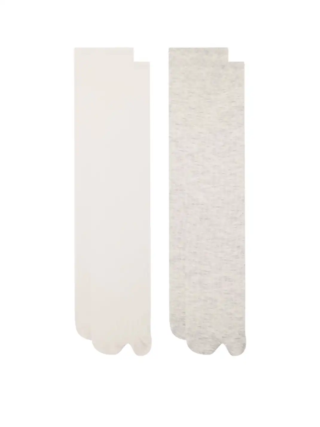 YANG MA | Solid Color Split-toe Calf Socks