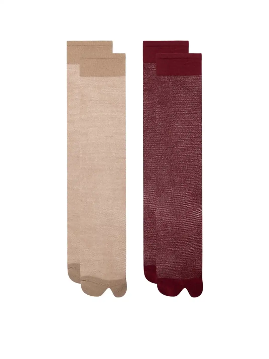 YANG MA | Split-toe Mesh Mid-calf Slouch Socks