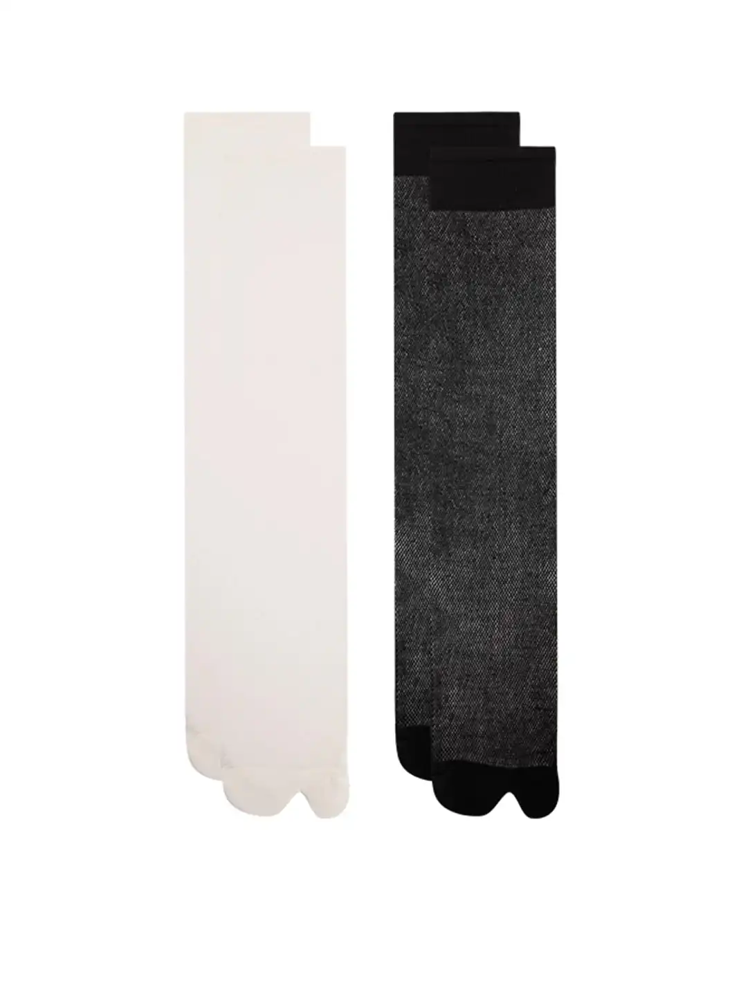 YANG MA | Split-toe Mesh Mid-calf Slouch Socks