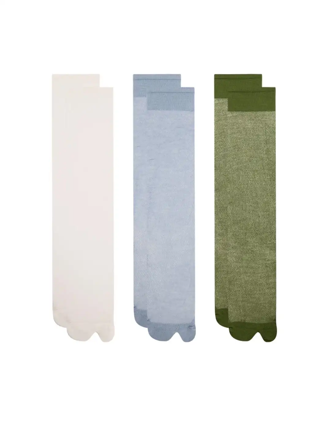 YANG MA | Split-toe Mesh Mid-calf Slouch Socks