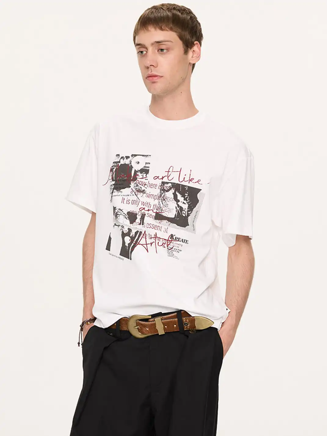 KREATE | Band Screen Print Cotton T-Shirt