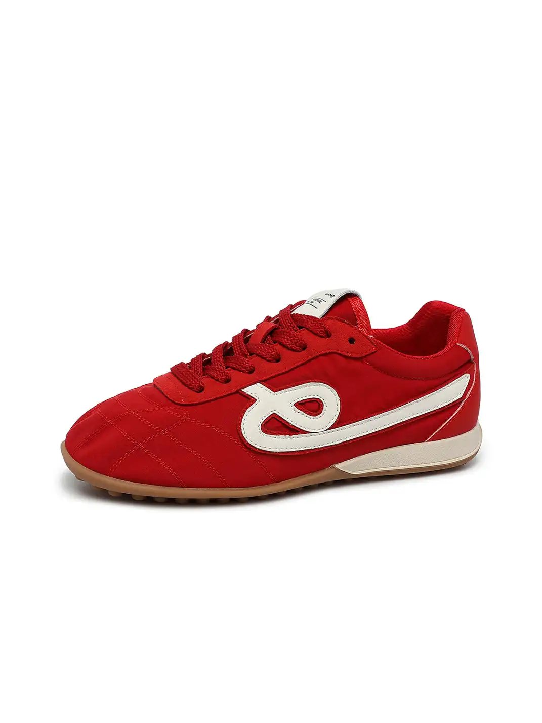 C.BANNER | Quilted Upper Sneakers With Black Logo-Red