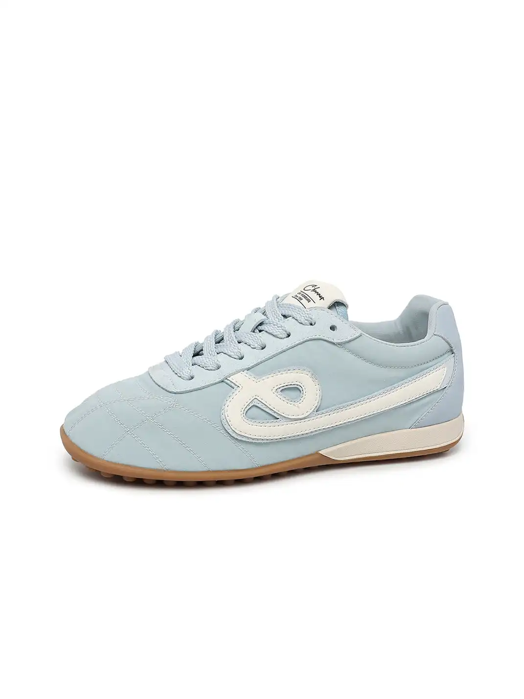C.BANNER | Quilted Upper Sneakers With Black Logo-Blue