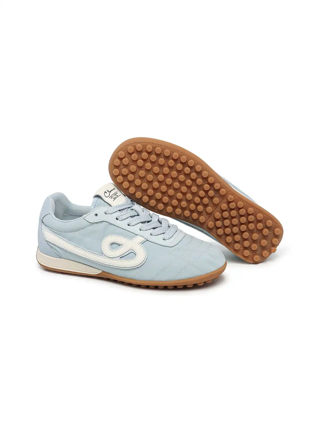 C.BANNER | Quilted Upper Sneakers With Black Logo-Blue