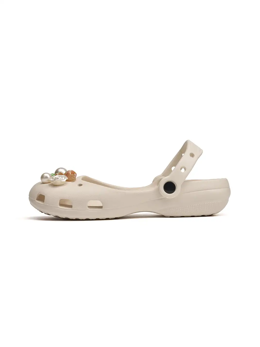 EBLAN | Mary Jane Style Breathable Slide Sandals-Beige