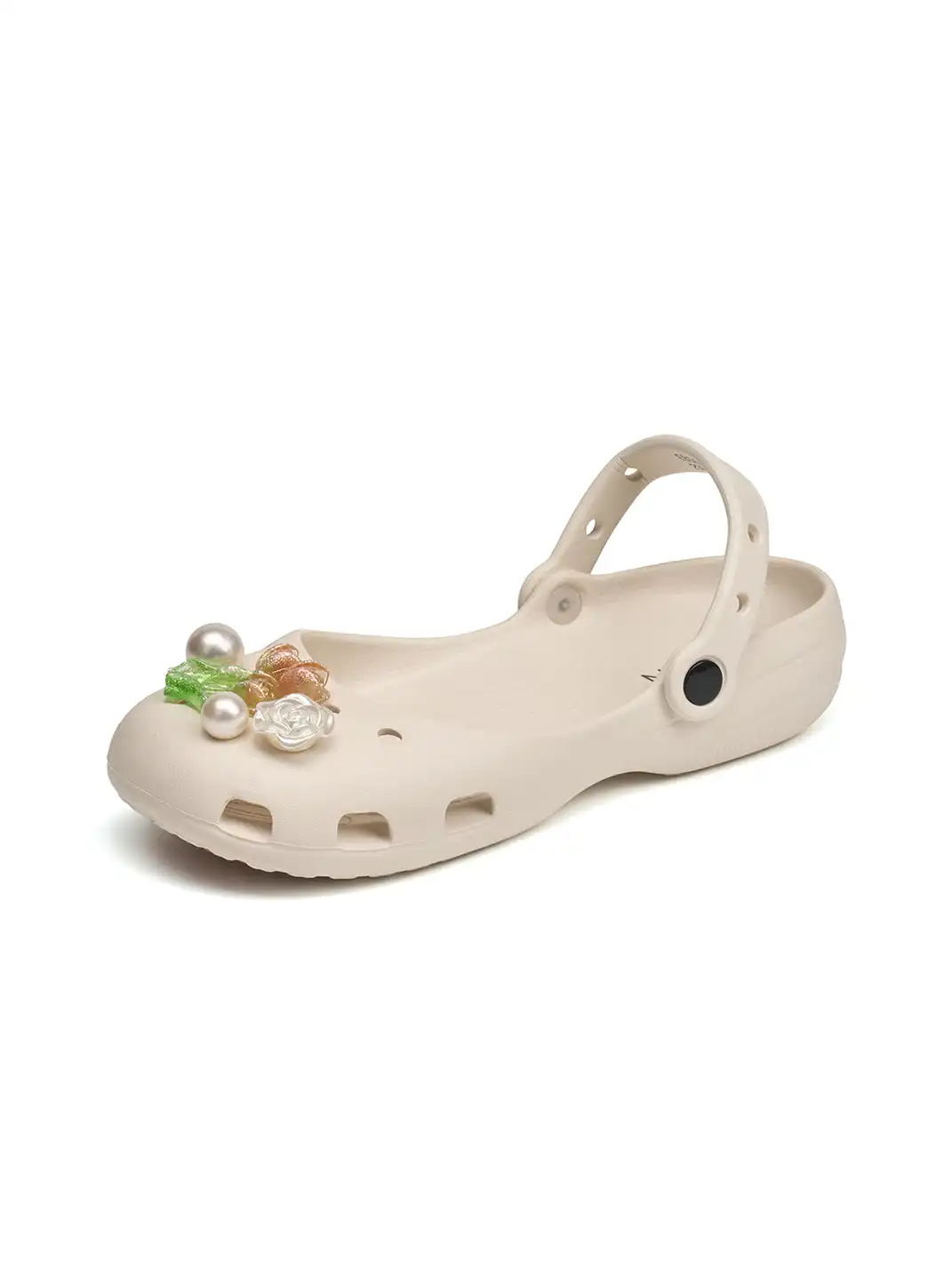 EBLAN | Mary Jane Style Breathable Slide Sandals-Beige