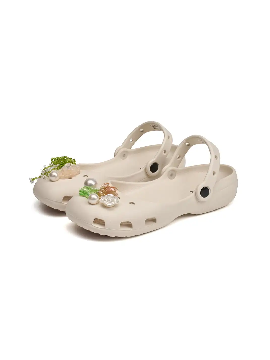 EBLAN | Mary Jane Style Breathable Slide Sandals-Beige