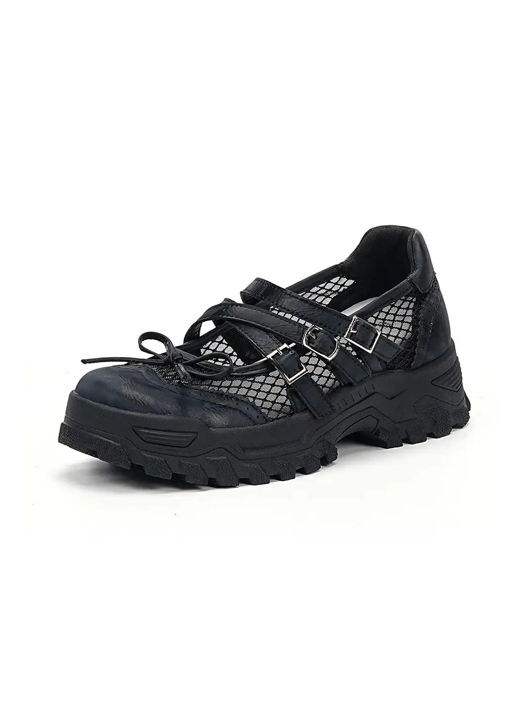 EBLAN | Rhinestone-Embellished Platform Sneakers With Bow Detail