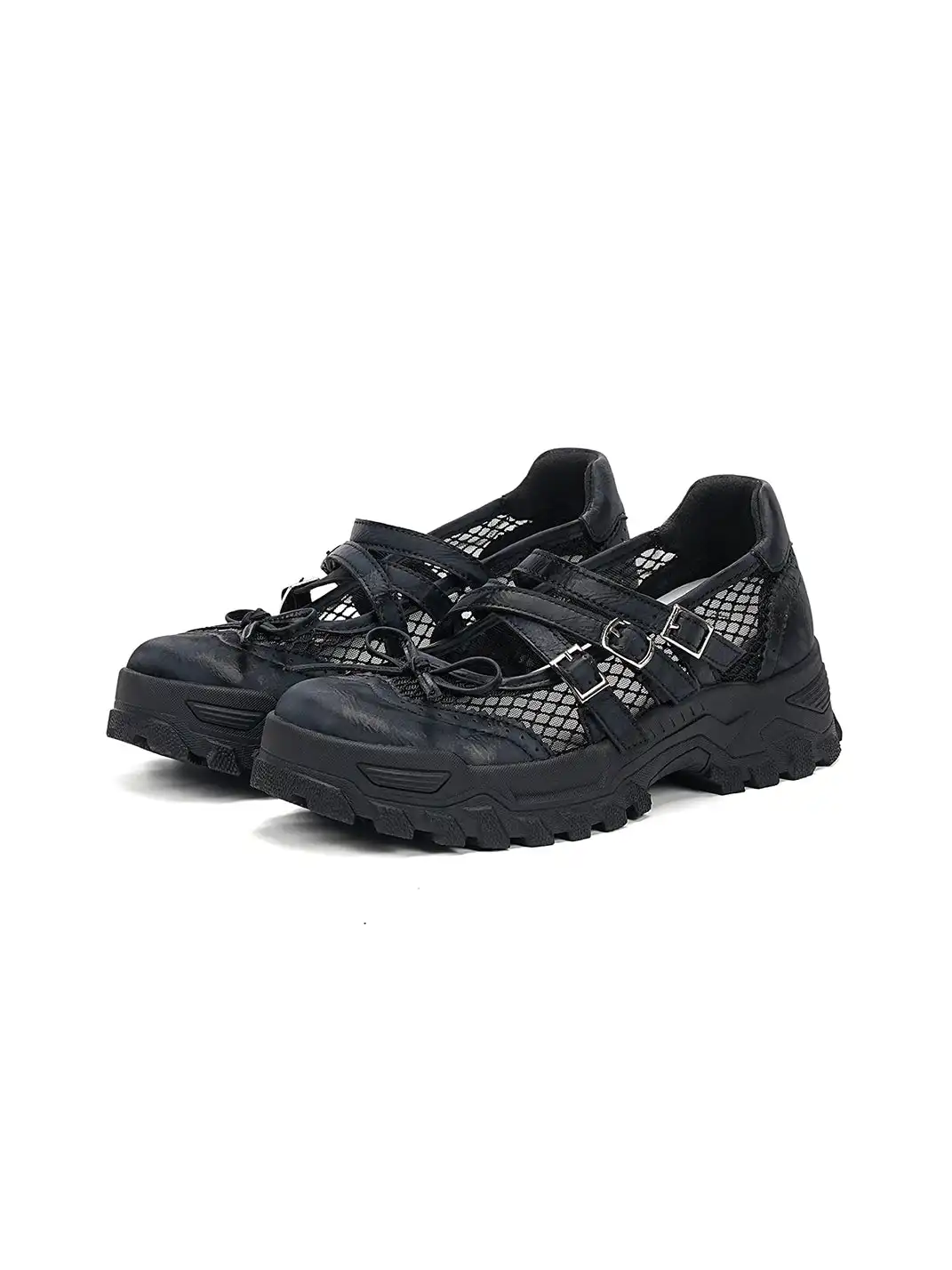 EBLAN | Rhinestone-Embellished Platform Sneakers With Bow Detail