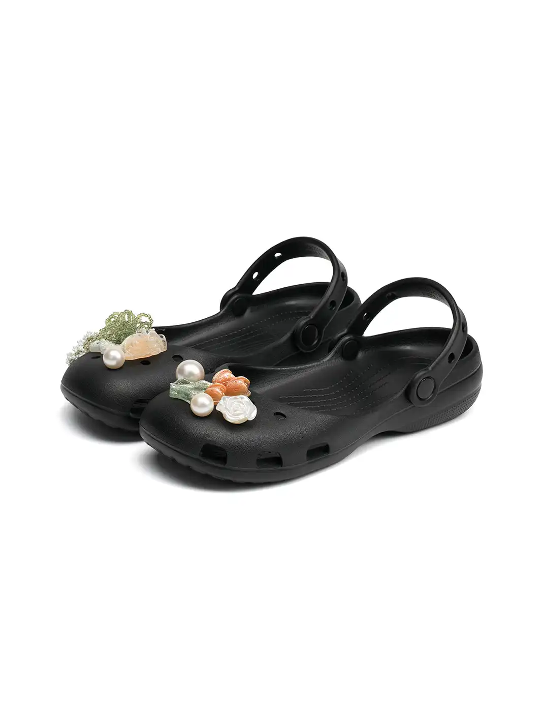 EBLAN | EBLAN | Mary Jane Style Breathable Slide Sandals-Black