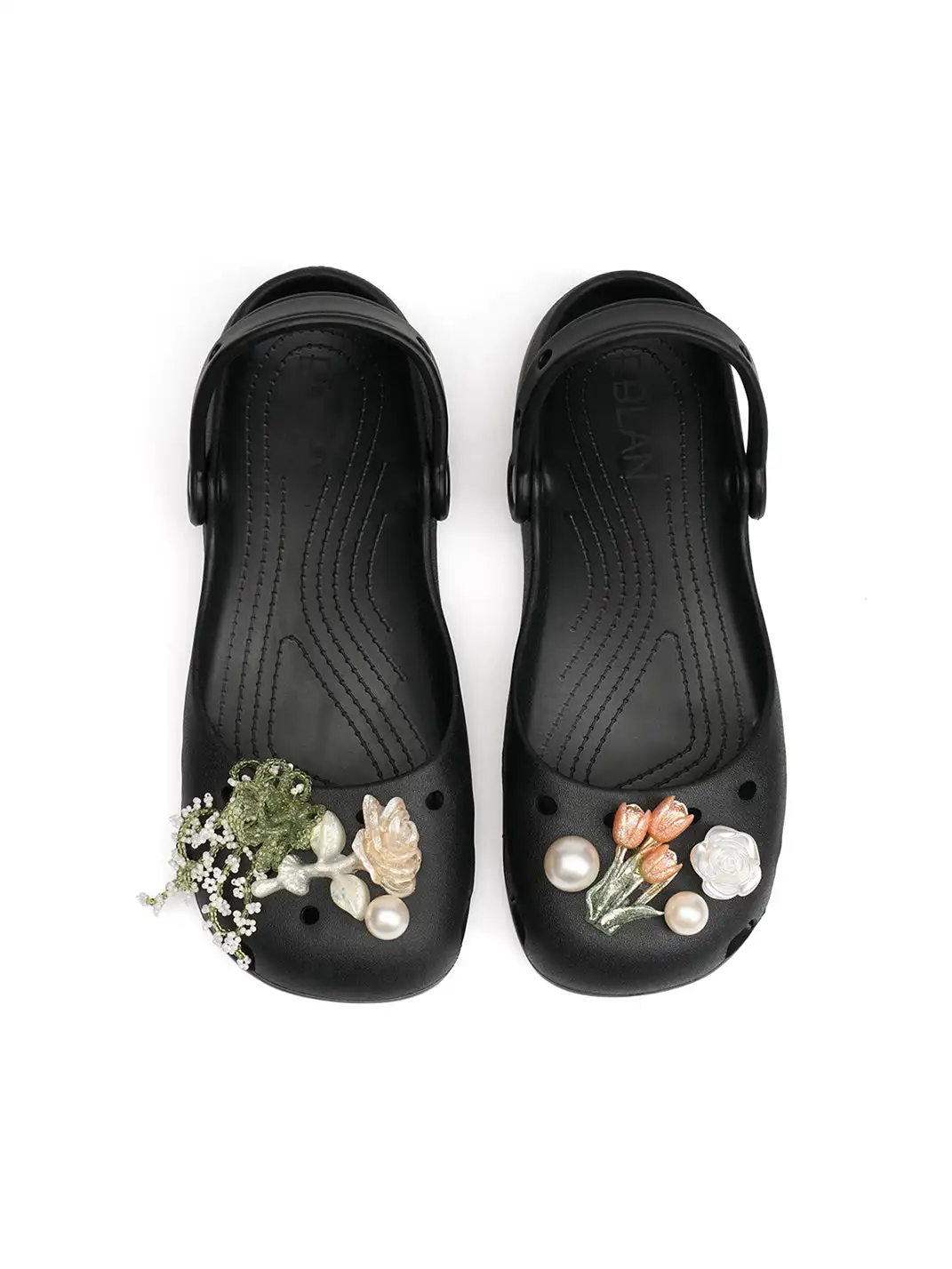 EBLAN | EBLAN | Mary Jane Style Breathable Slide Sandals-Black