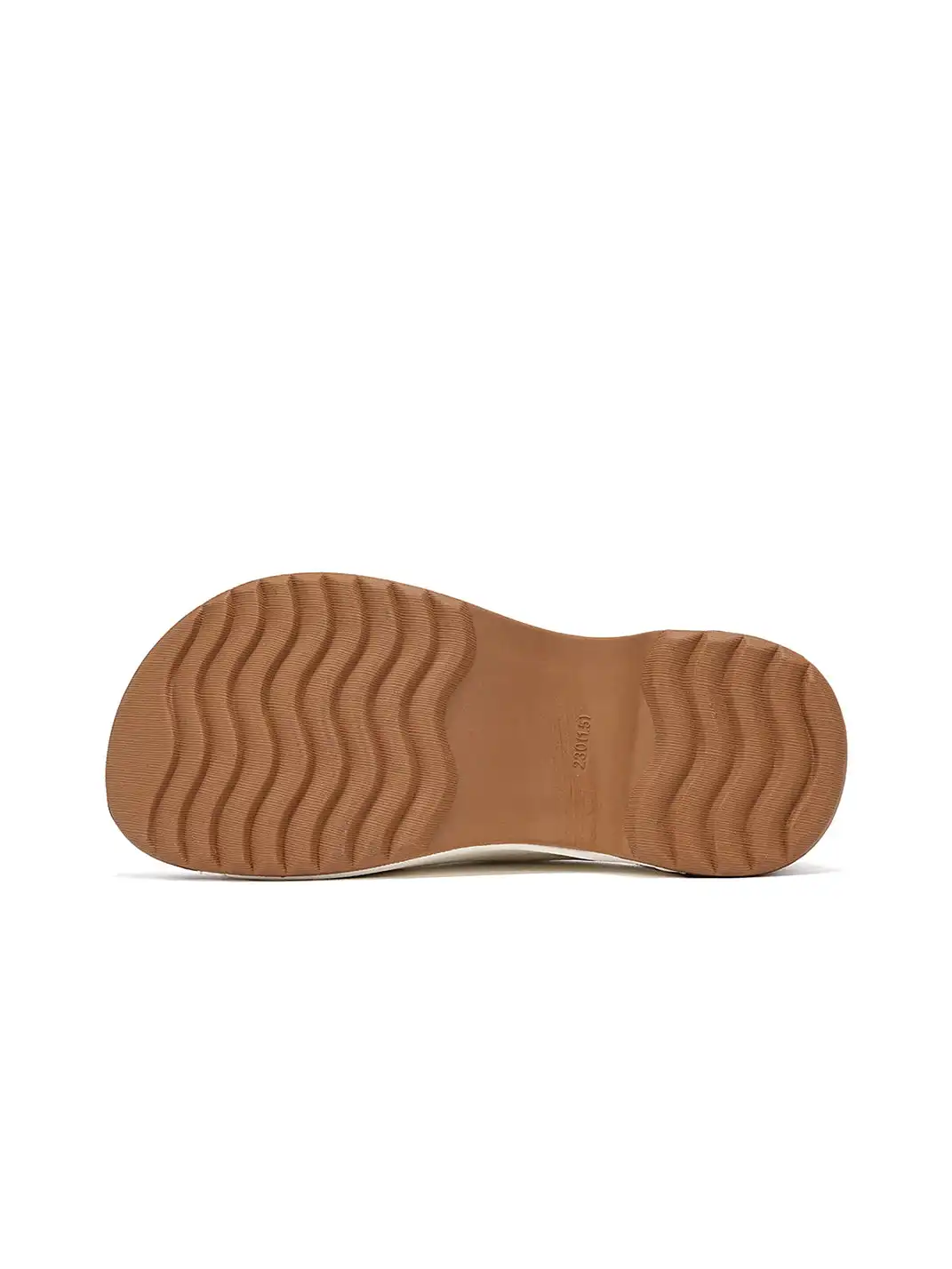 EBLAN | Double Buckle Platform Slide Sandals With Wooden Heel