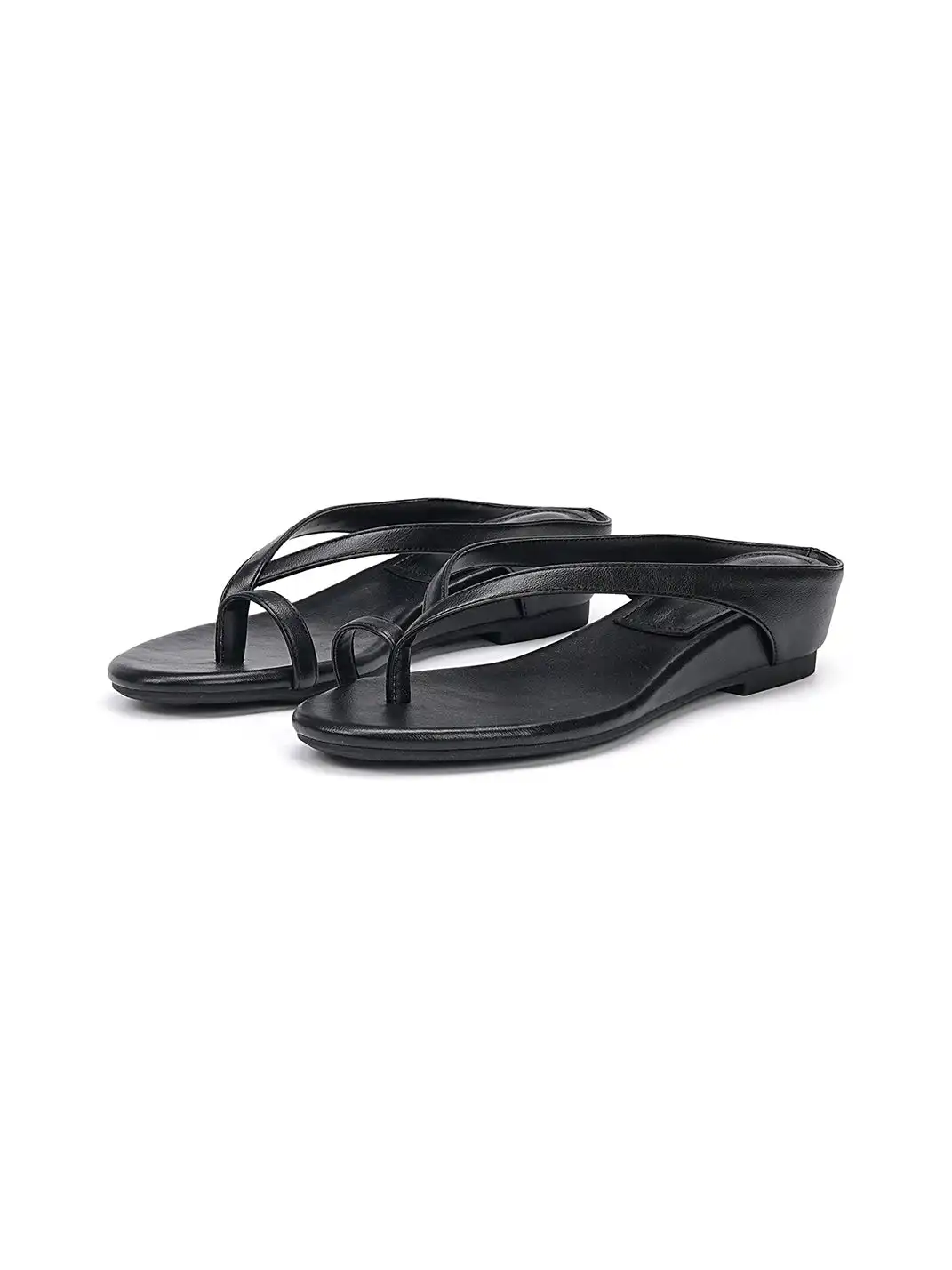 EBLAN | Toe Ring Wedge Flip-Flop Sandals