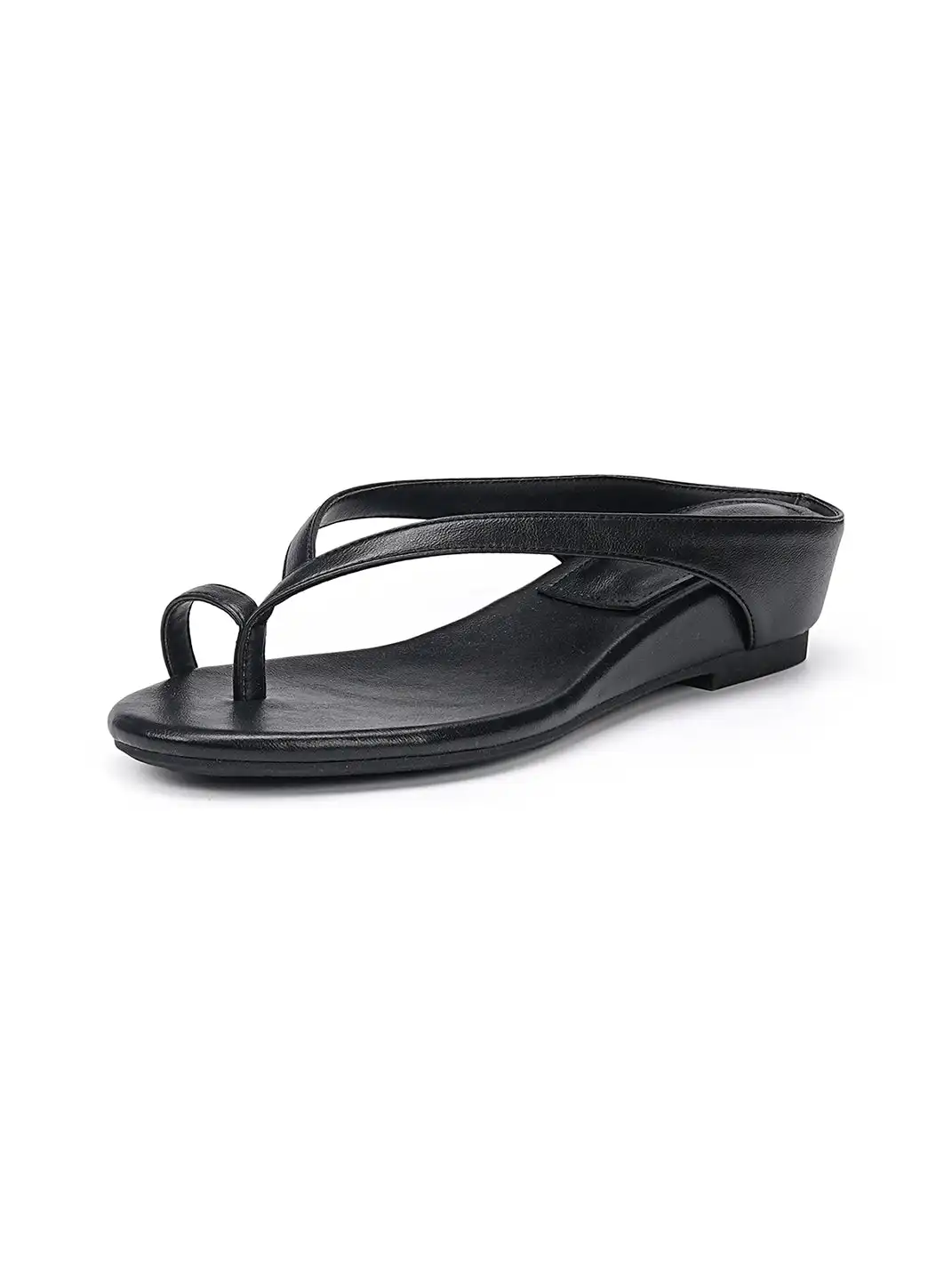 EBLAN | Toe Ring Wedge Flip-Flop Sandals