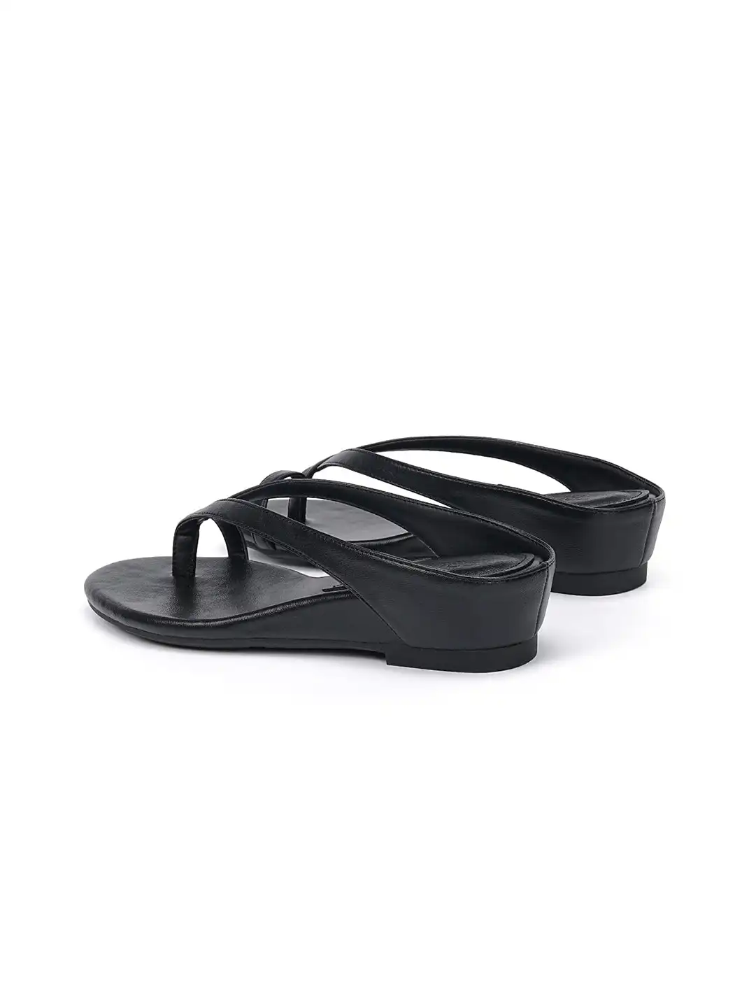EBLAN | Toe Ring Wedge Flip-Flop Sandals