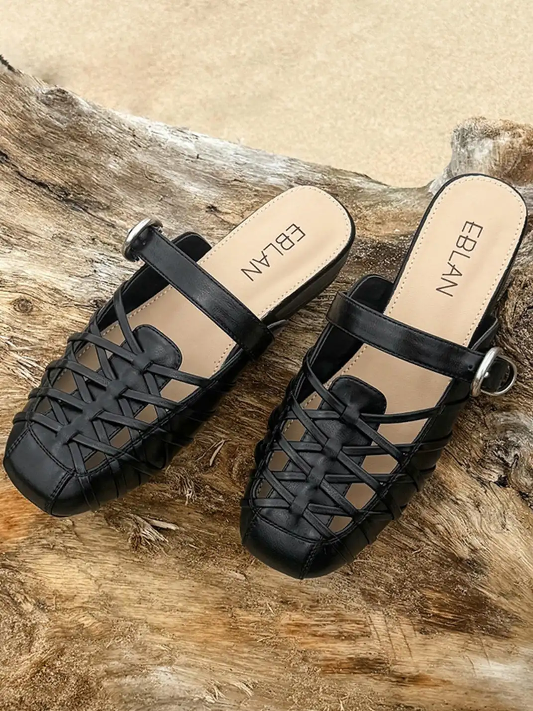 EBLAN | Vintage-Inspired Woven Mules