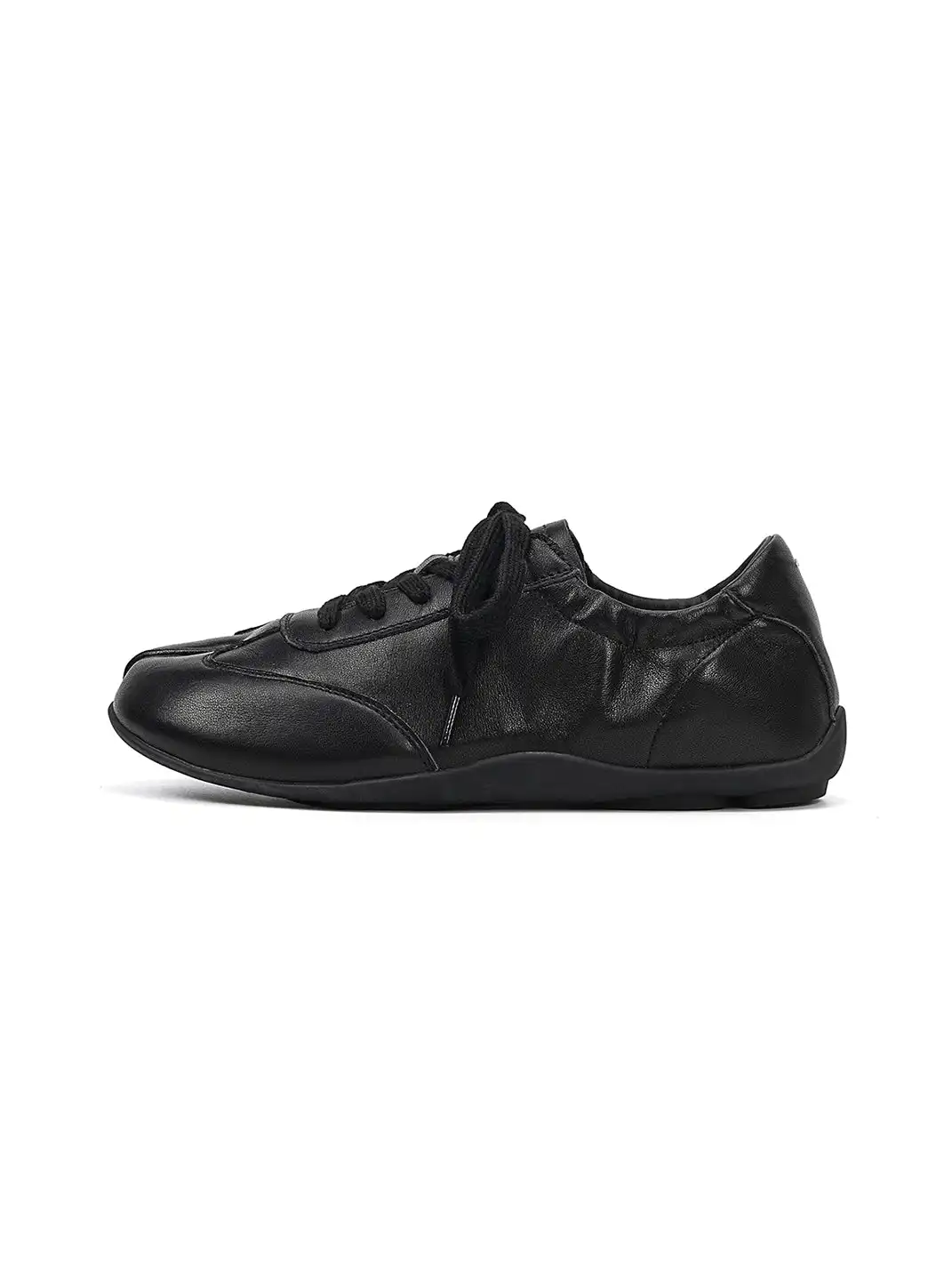 EBLAN | Leather Retro Lace-Up Ballet Sneakers