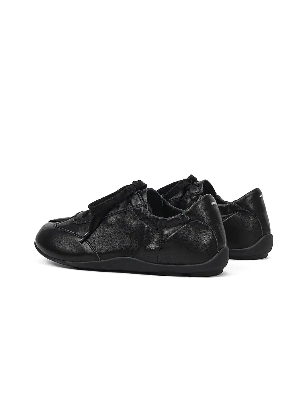 EBLAN | Leather Retro Lace-Up Ballet Sneakers